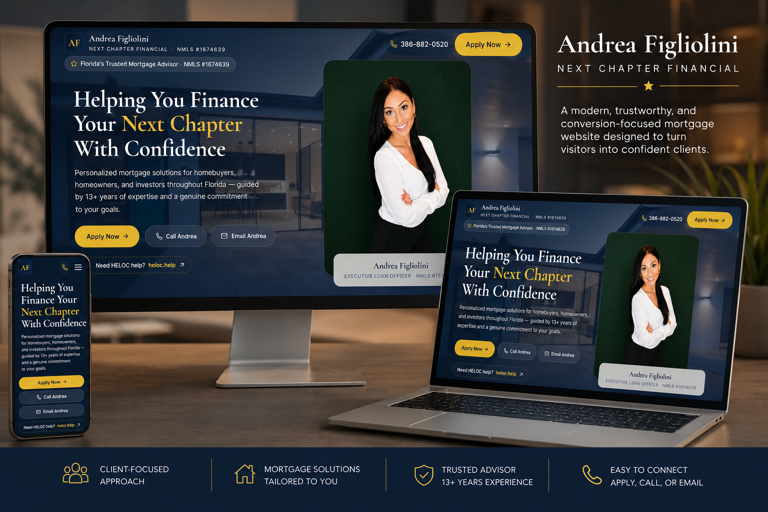 Apply with Andrea website preview