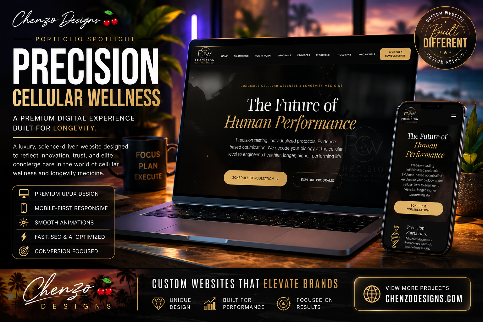 PCW Research Peptides website project showcase