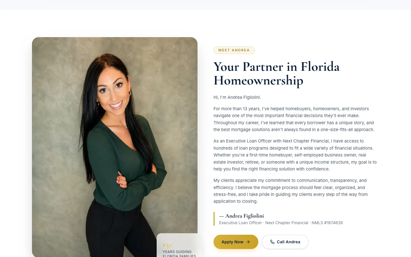 Apply with Andrea: The finder