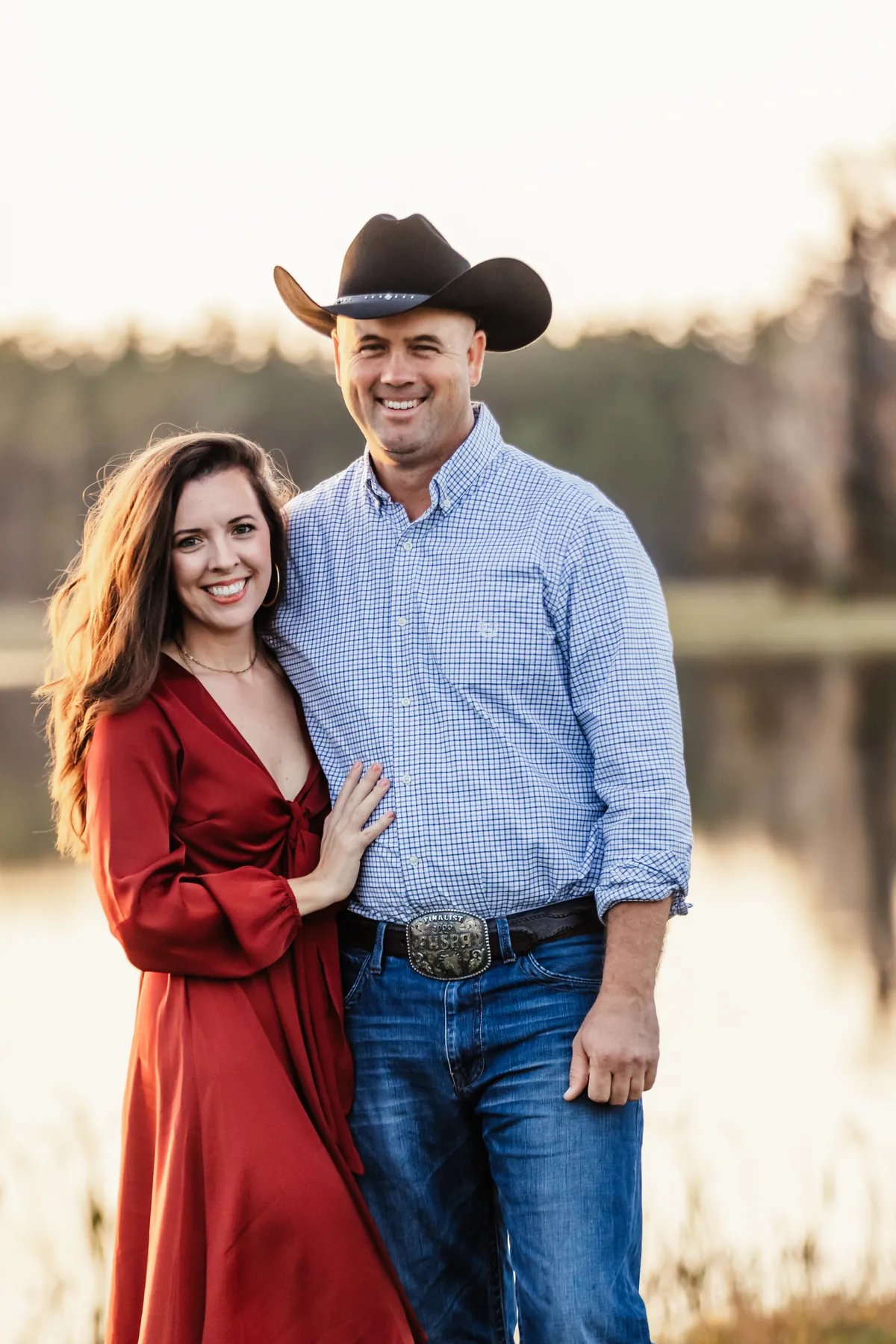Jill and Jeremy Barton on their ranch in Bunnell, Florida