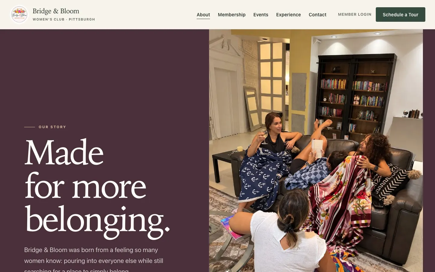 Bridge & Bloom Women's Club: The story