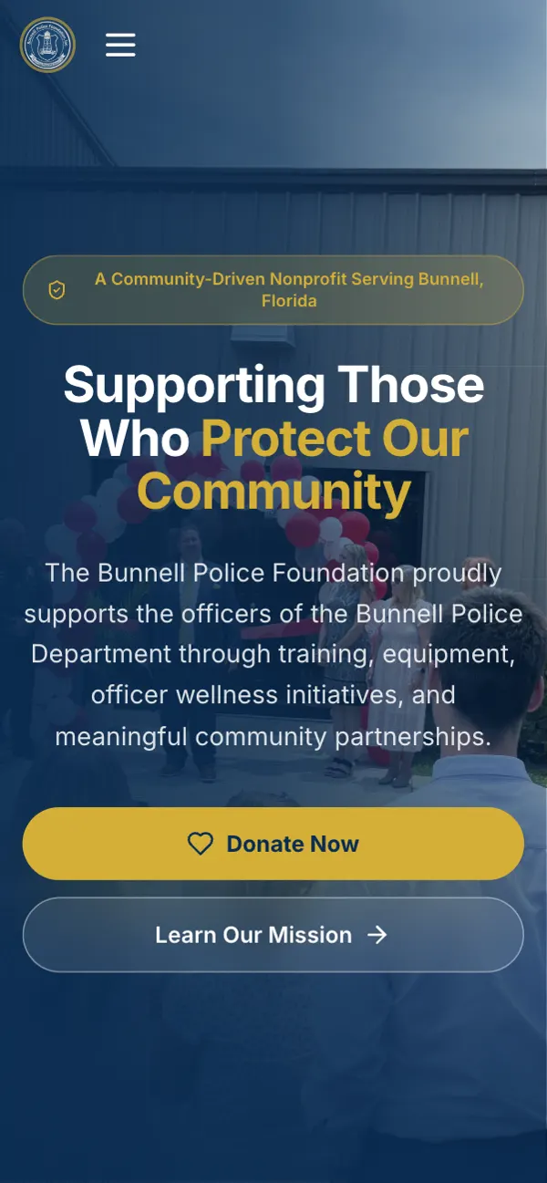 Bunnell Police Foundation on a phone
