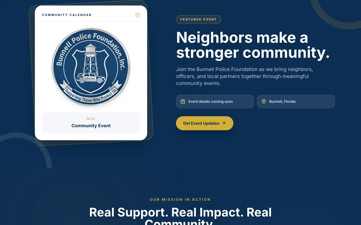 Bunnell Police Foundation: The mission