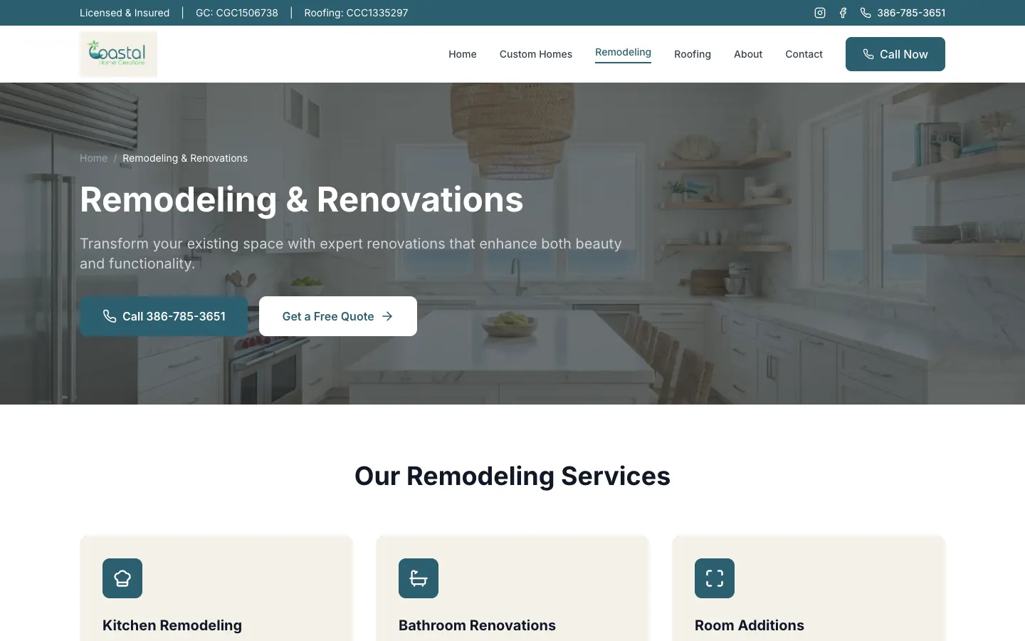 Coastal Home Creations & Roofing: Roof grants