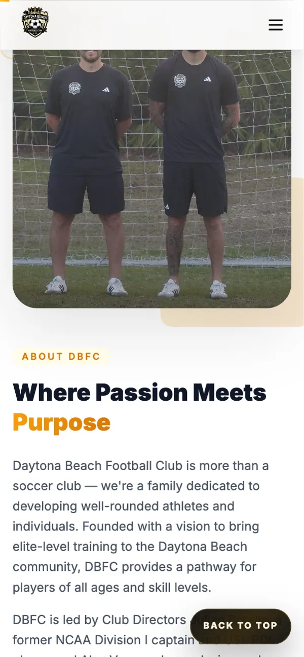 Daytona Beach FC on a phone