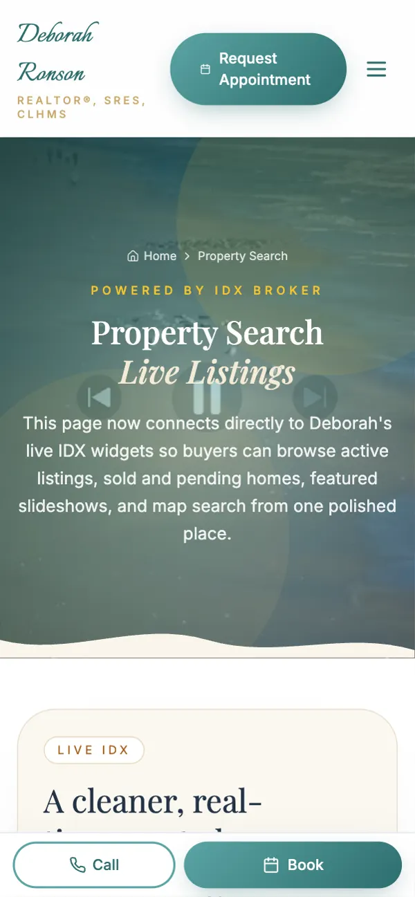 Deborah Ronson Realtor on a phone