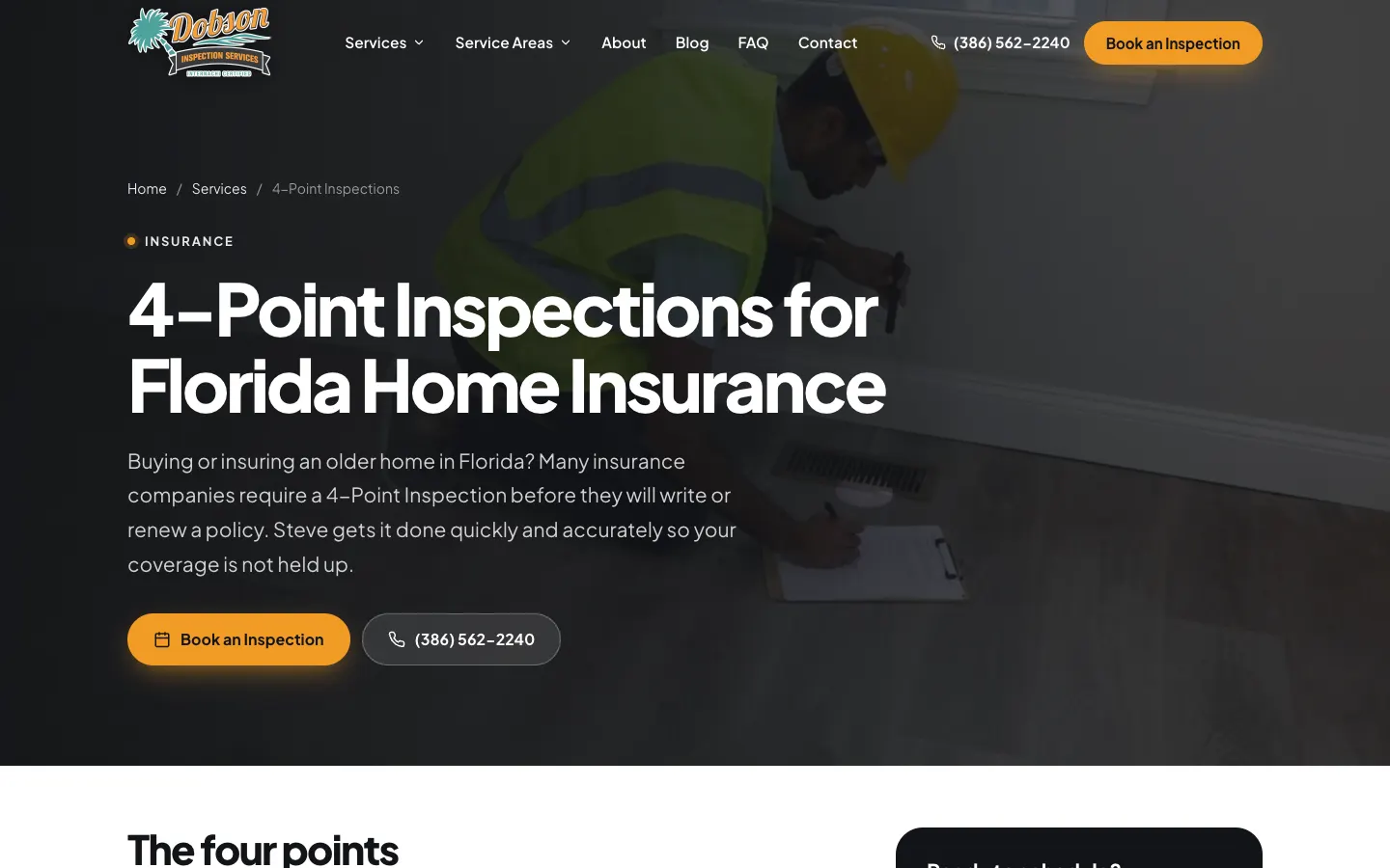 Dobson Inspection Services: Service areas