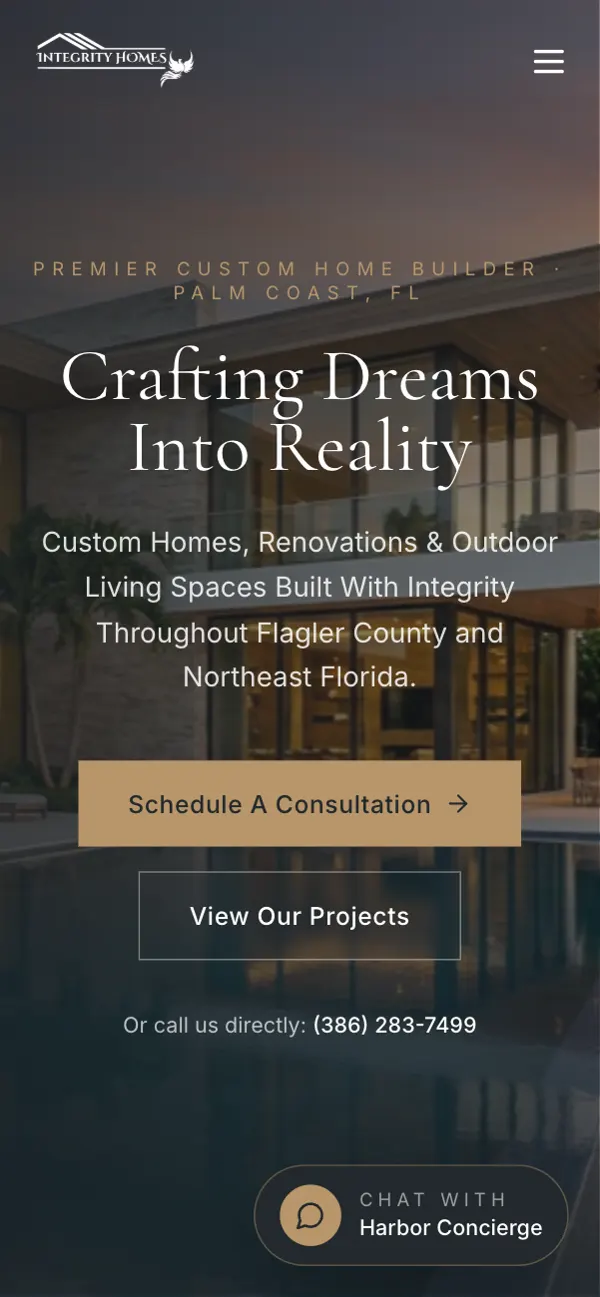 Integrity Homes Co. on a phone