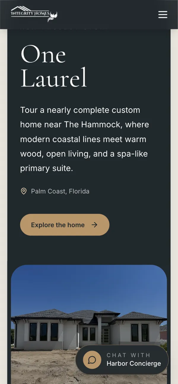 Integrity Homes Co. on a phone
