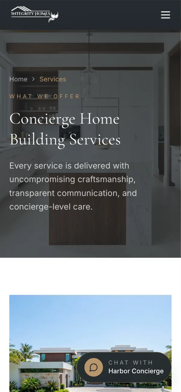 Integrity Homes Co. on a phone