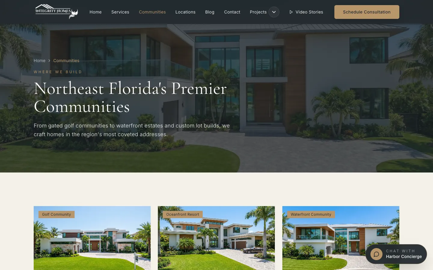 Integrity Homes Co.: The neighborhoods