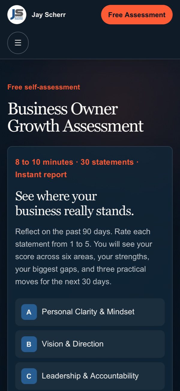 The growth assessment on a phone
