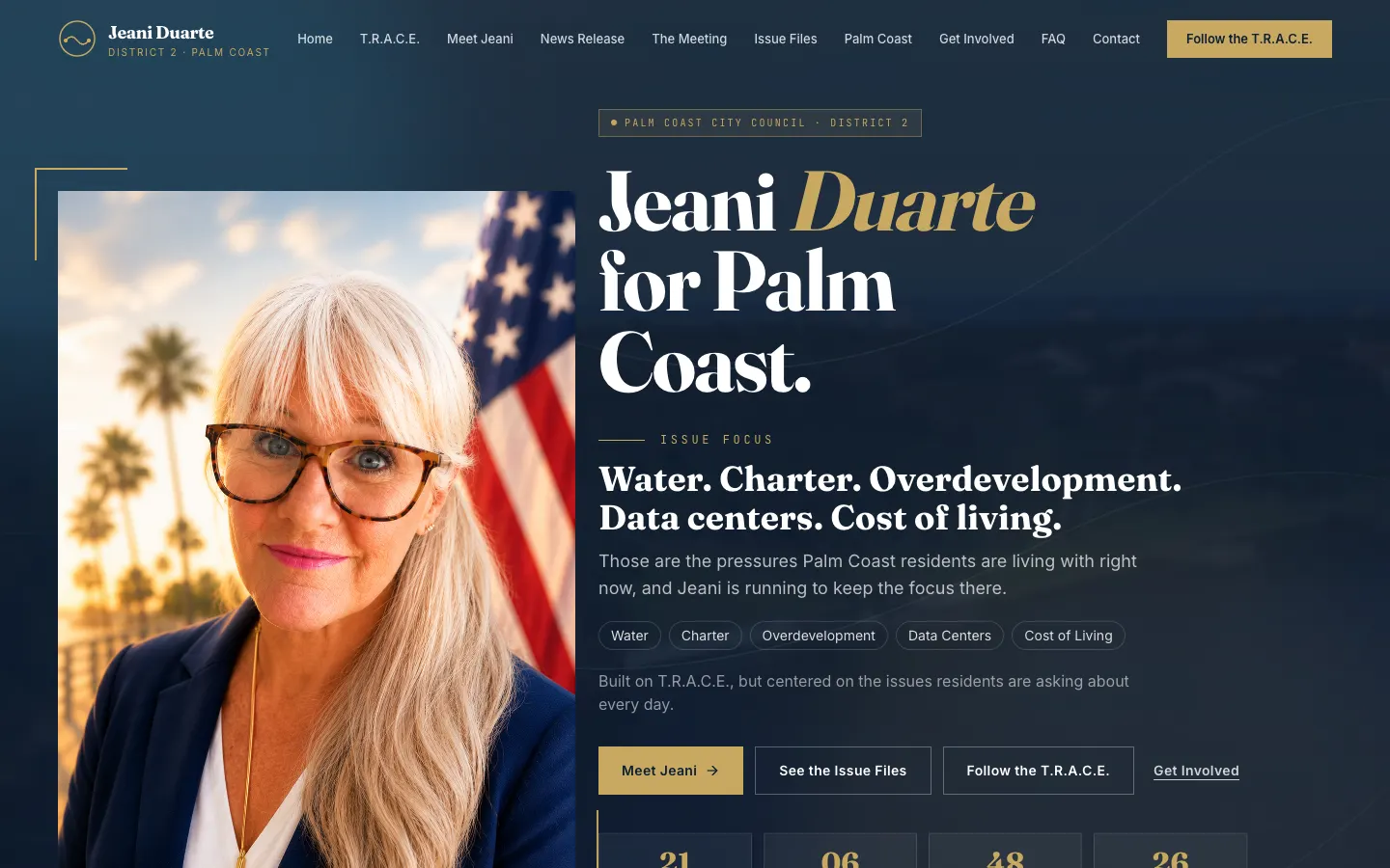 Jeani for Palm Coast website by Chenzo Designs