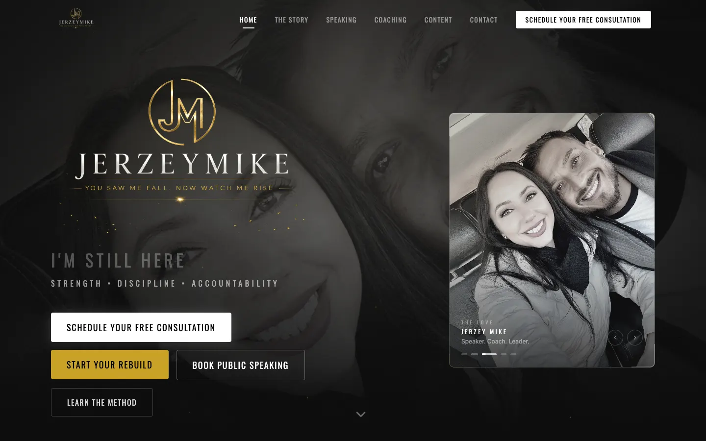 Jerzey Mike website by Chenzo Designs