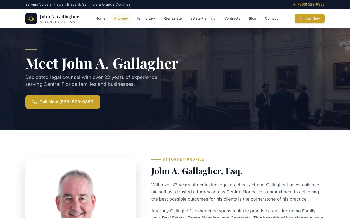 John A. Gallagher P.A.: Practice areas