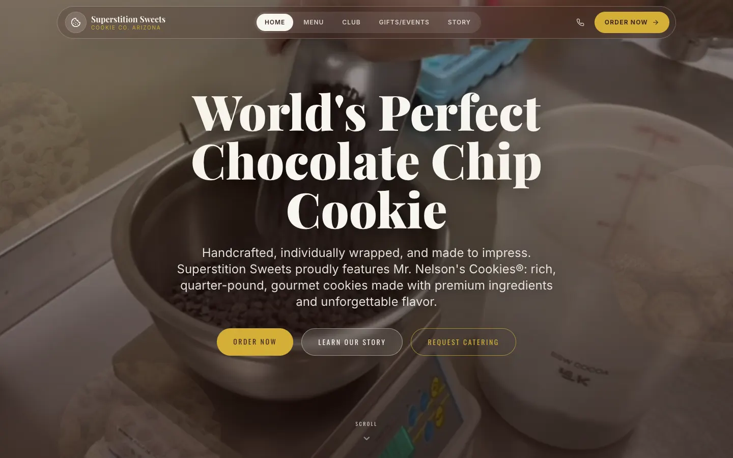Superstition Sweets website by Chenzo Designs