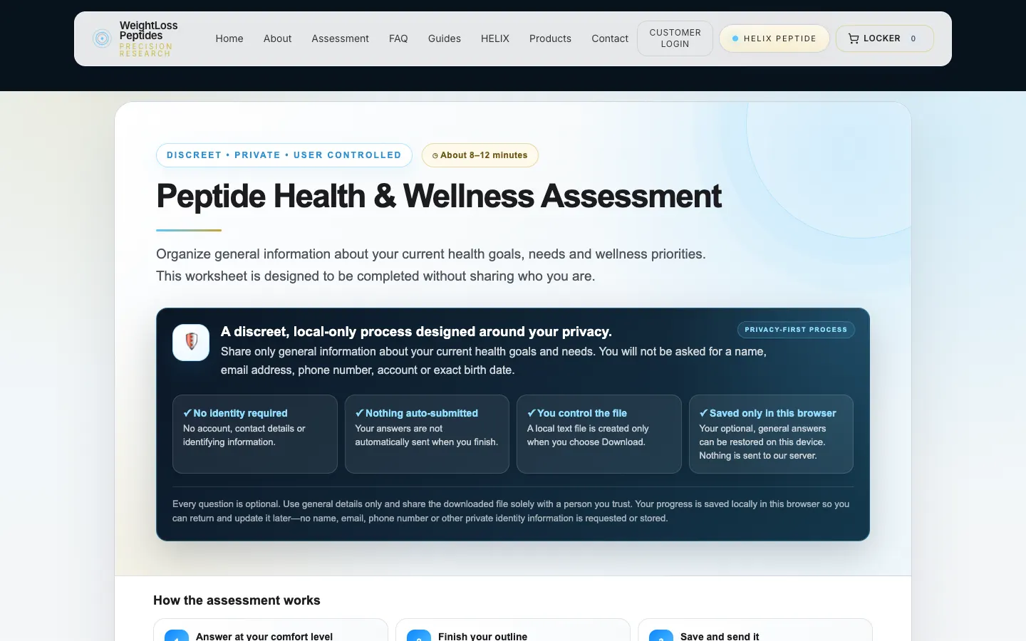 Weight Loss Peptides Precision Research: The catalog