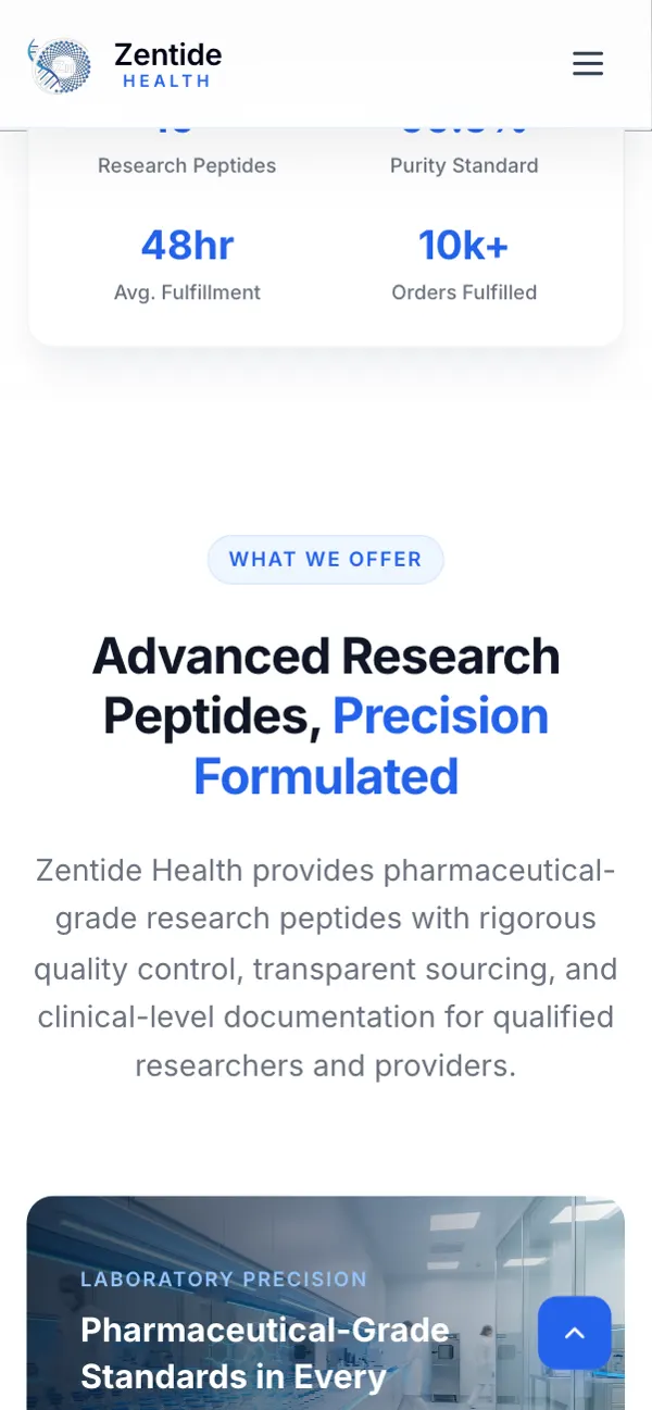 Zentide Health on a phone