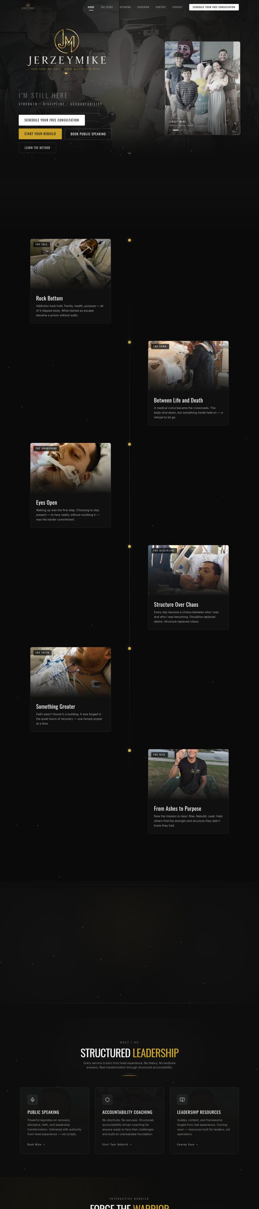 Jerzey Mike website by Chenzo Designs