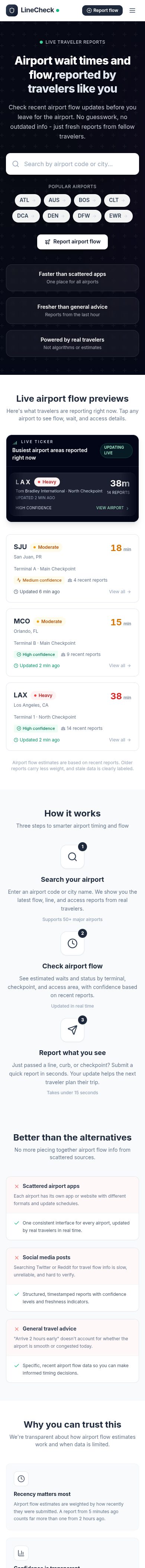 LineCheck on mobile