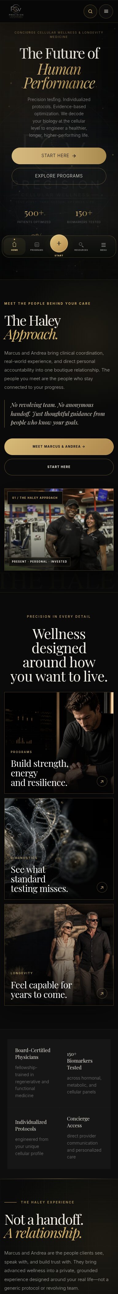 Precision Cellular Wellness on mobile